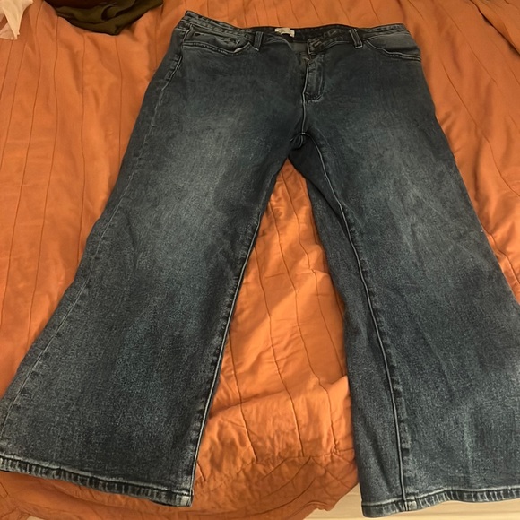 Fine Print Bootcut Jeans - Picture 1 of 3